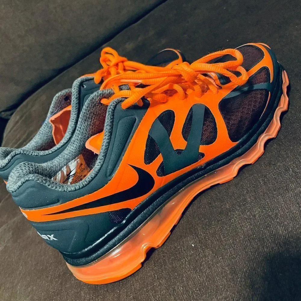 VERY RARE NEW Nike Air Max 2012 Anthracite Black Orange Men’s 6 Womens 7.5 US